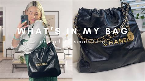 chanel 22 small vs medium|giant chanel 22 bag.